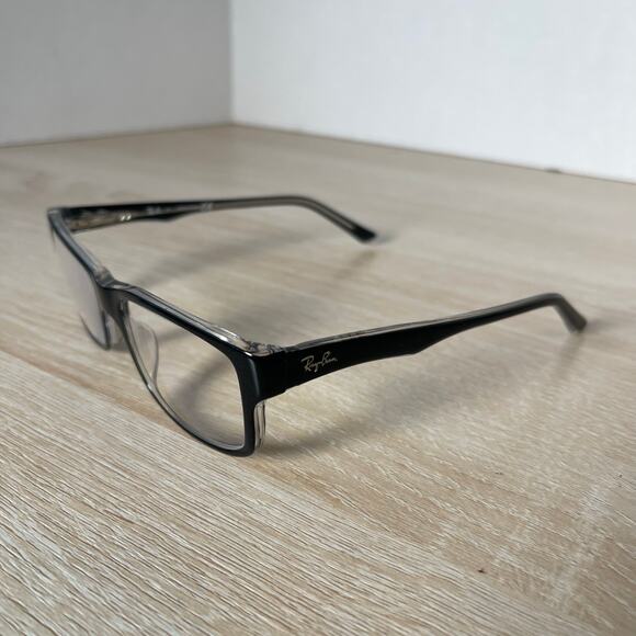 Ray-Ban RB5245 2034 Shiny Black On Clear 52-17-140 Eyeglasses Frames Only - Picture 3 of 8